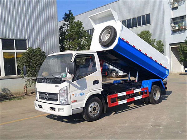 國(guó)五凱馬5方自裝卸式垃圾車 國(guó)五凱馬5方自裝卸式垃圾車