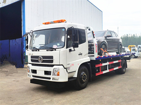 東風(fēng)天錦一拖二平板清障車(chē)