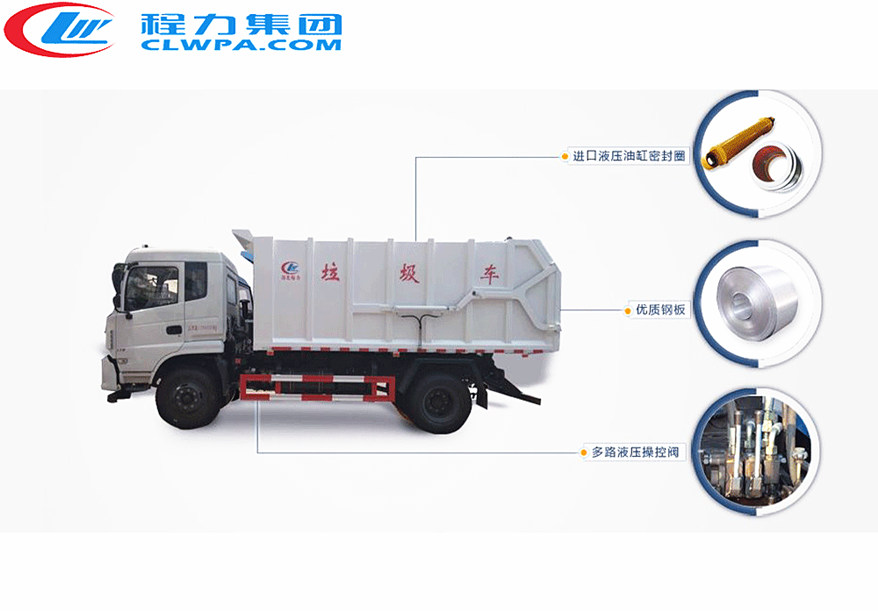 對(duì)接垃圾車(chē)主要部件分解圖