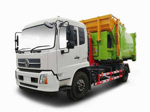 國五東風(fēng)天錦車廂可卸式垃圾車