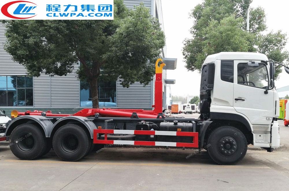 國(guó)五東風(fēng)天龍后雙橋車廂可卸式垃圾車 國(guó)五東風(fēng)天龍后雙橋車廂可卸式垃圾車