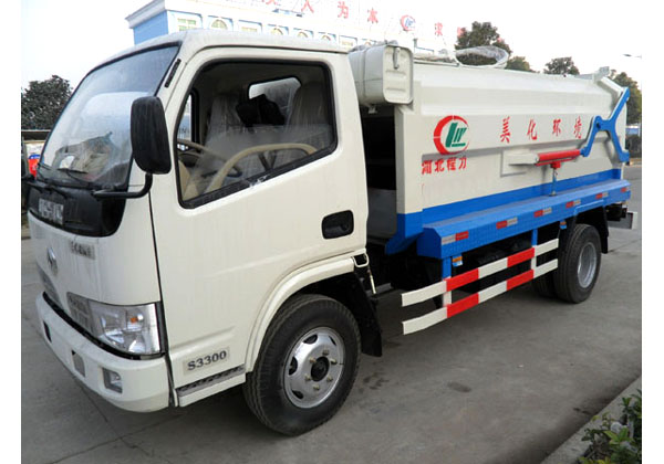 東風銳鈴5方側(cè)裝掛桶式垃圾車