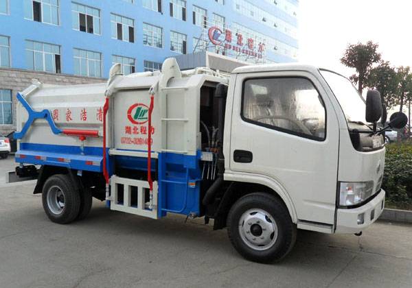 東風銳鈴5方側(cè)裝掛桶式垃圾車
